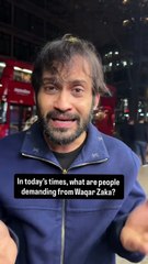 Waqar Zaka angry on people