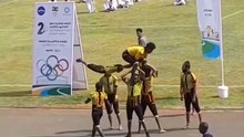 Acrobatic Gymnastics Stunt FAIL! Athlete Falls From Top of Human Pyramid 🤸