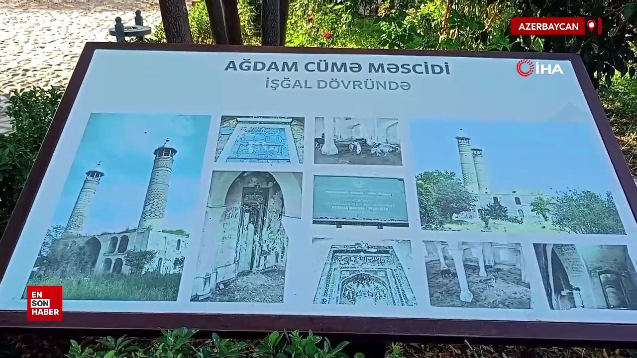 Azerbaycan'da Ermeni İşgalinde ahır olan Cuma Mescidi yeniden ibadete açıldı