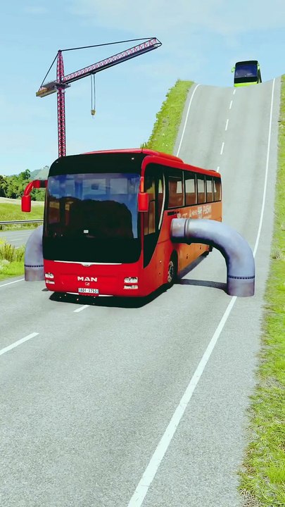 Realistic BeamNG Drive car crash physics. Watch in
