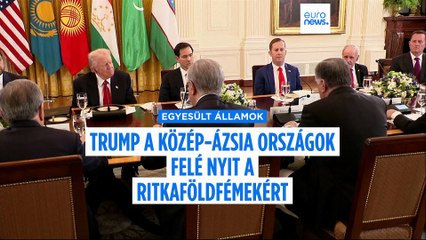 Ritkaföldfémekről tárgyalt Trump kazak, kirgiz, tádzsik, türkmén és üzbég vezetőkkel