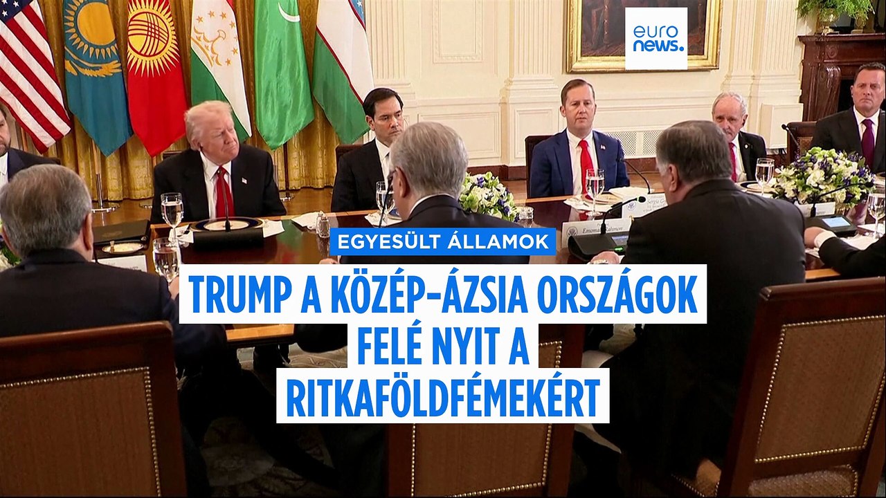 Ritkaföldfémekről tárgyalt Trump kazak, kirgiz,...