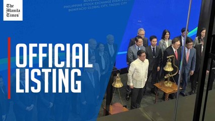 Marcos rings PSE bell for Maynilad's P34B IPO
