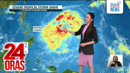 Bagyong Uwan posibleng maging super typhoon sa mga susunod na araw | 24 Oras