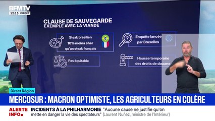Agriculture: Emmanuel Macron se montre "positif" sur la signature de l'accord entre l'Union européenne et le Mercosur après la négociation de clauses de sauvegarde