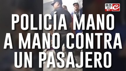 Policía y pasajero se agarraron a las piñas en el Belgrano Norte