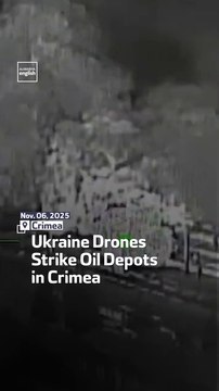 Ukraine Drones Strike Oil Depots in Crimea