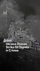 Ukraine Drones Strike Oil Depots in Crimea