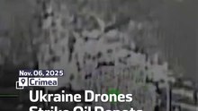 Ukraine Drones Strike Oil Depots in Crimea