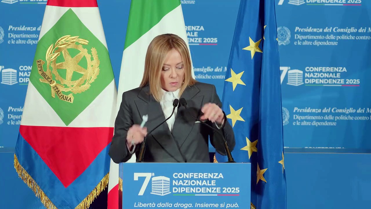 Meloni - Il mio intervento alla Conferenza Nazionale sulle Dipendenze (07.11.25)