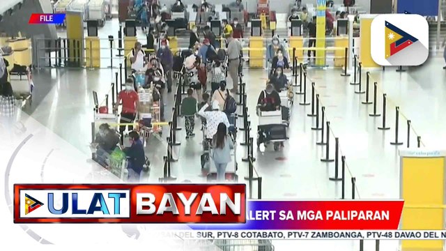 Mga paliparan, naka-heightened alert bilang paghahanda sa Bagyong #UwanPH