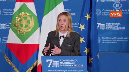 Meloni: Sfida dipendenze è priorità Stato, serve lavoro di squadra