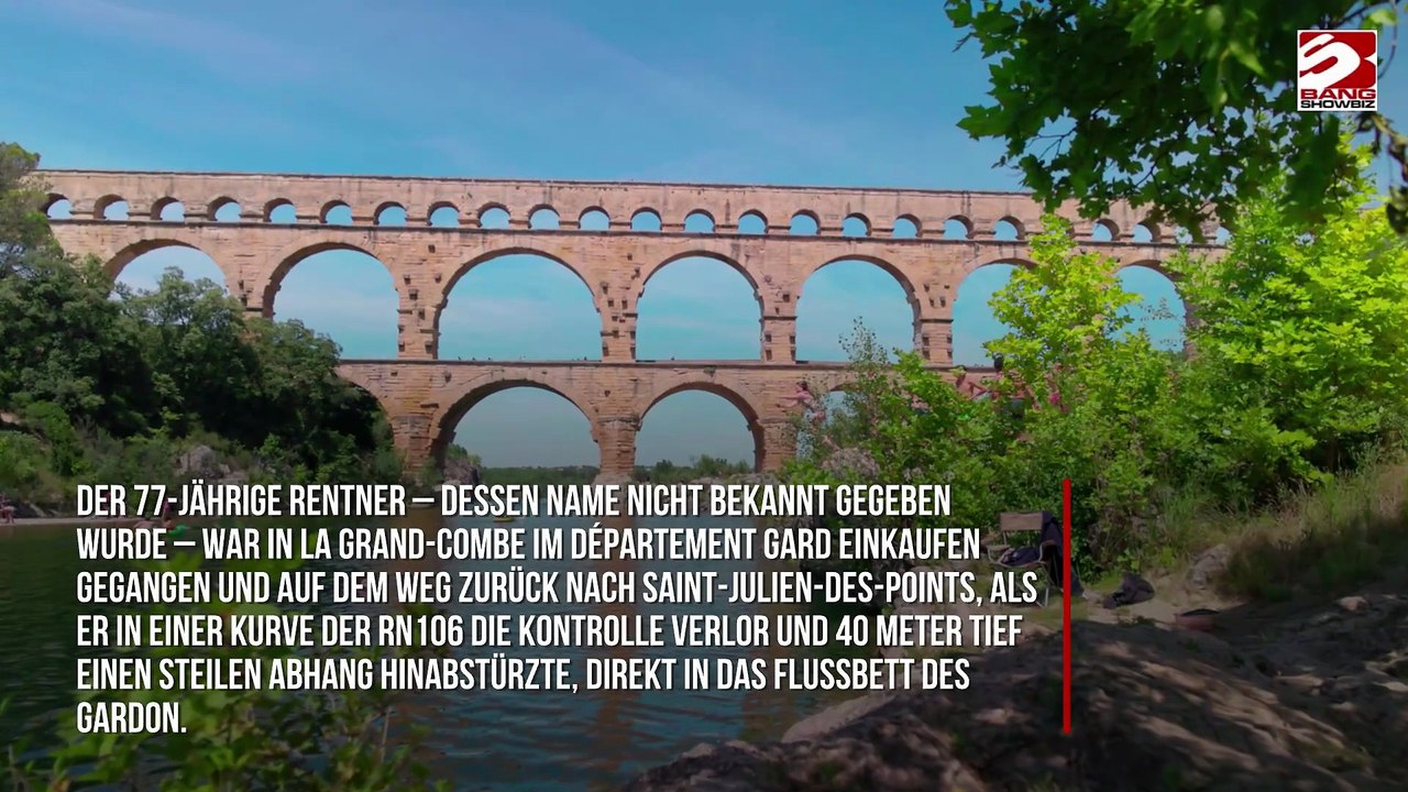 Radfahrer überlebt Sturz in Schlucht dank Rotwein