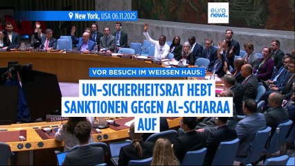 Vor historischem USA-Besuch: UN-Sicherheitsrat hebt Sanktionen gegen al-Scharaa auf