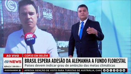2º dia da Cúpula da COP30: Brasil busca adesão da Alemanha a fundo florestal