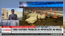 China suspende proibições de importação de produtos brasileiros após surto de gripe aviária