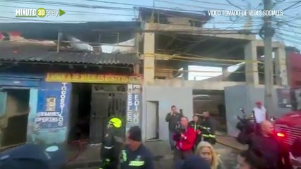 ¡Bogotá amaneció en llamas! Fuerte incendio en el centro obligó una evacuación