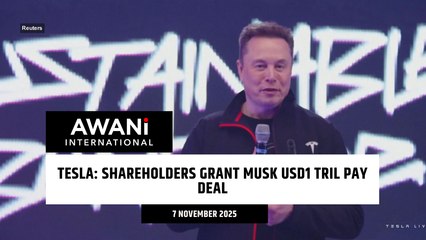 Tesla: Shareholders grant Musk USD1 tril pay deal