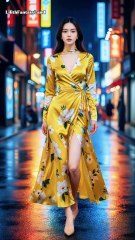 Beautiful Asian Model Walking along the Street, Fashion. Goddess. 街拍美人03  #streetphotography