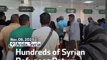 Hundreds of Syrian Refugees Return Home From Lebanon