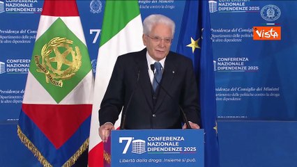 Mattarella: Contro le dipendenze serve un impegno corale e costante