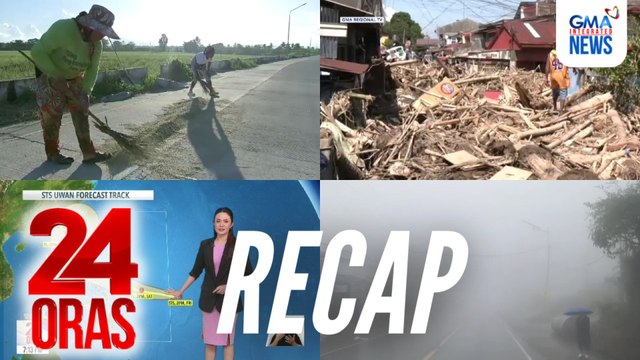 24 Oras: (Part 2) Update sa Bagyong Uwan | Pinsala ng bagyo sa agrikultura | “Broken Roads, Broken Promises,” atbp.
