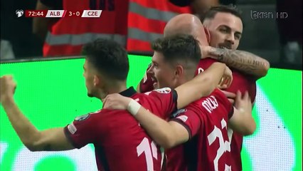 Goooli i dytë i Taulant Seferit kundër Çekisë/ Shqipëri 3 - 0 Çeki (UEFA Euro 2024 - European Qualifiers)
