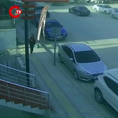 Deprem paniğiyle kaçan vatandaşların o anları kamerada