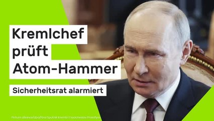 Wladimir Putin: Kremlchef prüft Atom-Hammer - Sicherheitsrat alarmiert