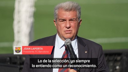 Joan Laporta: "Pediría a España que dosifique a Lamine"