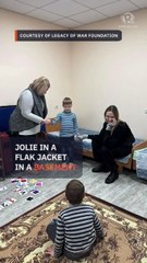 Angelina Jolie visits Ukraine's frontline city Kherson