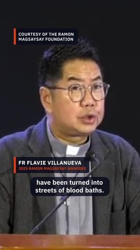 Accepting Asia's highest honor, Father Flavie calls for drug war truth commission