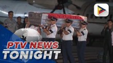 Remains of four officers who died in PAF Super Huey helicopter crash arrive at Villamor Airbase