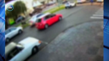 Vídeo mostra pedestre atropelado por Hilux na Avenida Mandacaru, em Maringá