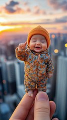 Tiny cute baby 👶 So Sweet #cutebaby