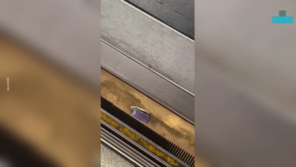 Saving a Phone Dropped on Train Tracks