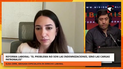 Reforma laboral “el problema no son las indemnizaciones, sino las cargas patronales”