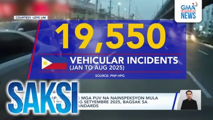 VICOAP - 47.3% ng mga PUV na nainspeksyon mula Enero hanggang Setyembre 2025, bagsak sa brake safety standards | Saksi