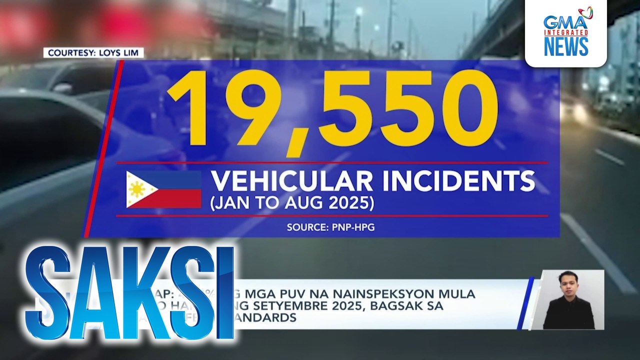 VICOAP - 47.3% ng mga PUV na nainspeksyon mula Enero hanggang Setyembre 2025, bagsak sa brake safety standards | Saksi