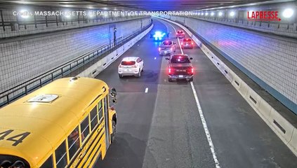 Boston, un cane si 'avventura' in un tunnel all'ora di punta: il video del salvataggio della polizia