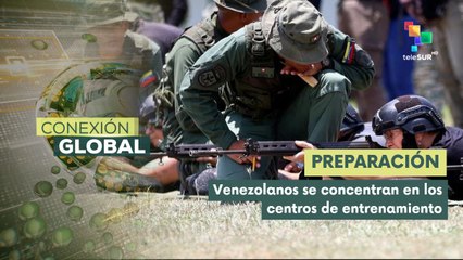 Pueblo venezolano se prepara en campamentos de entrenamiento