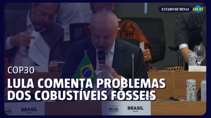 Lula comenta na COP30 que a Terra não pode mais sustentar o uso intensivo de combustíveis fósseis
