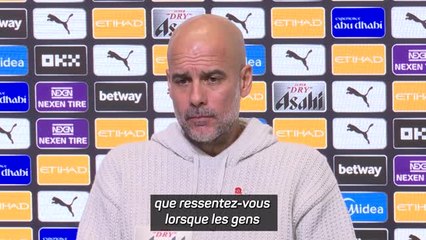 Man. City - Guardiola : "Le meilleur de tous les temps ? Les gens ont tout à fait raison"