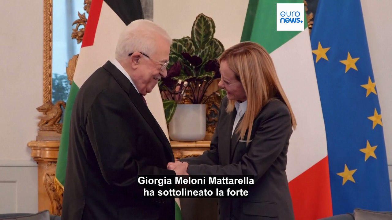 Abu Mazen a Roma: dopo l’incontro con Papa Leone, colloqui con Mattarella e Meloni