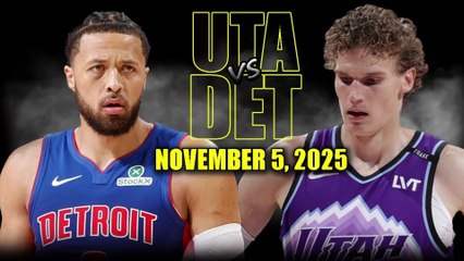 NBA-Utah Jazz vs Detroit Pistons Full Game Highlights