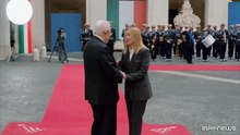 Meloni incontra il presidente palestinese Abu Mazen a Palazzo Chigi