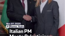 Italian PM Meets Palestinian President
