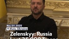 Zelenskyy: Russia Lost 25,000 Troops in October