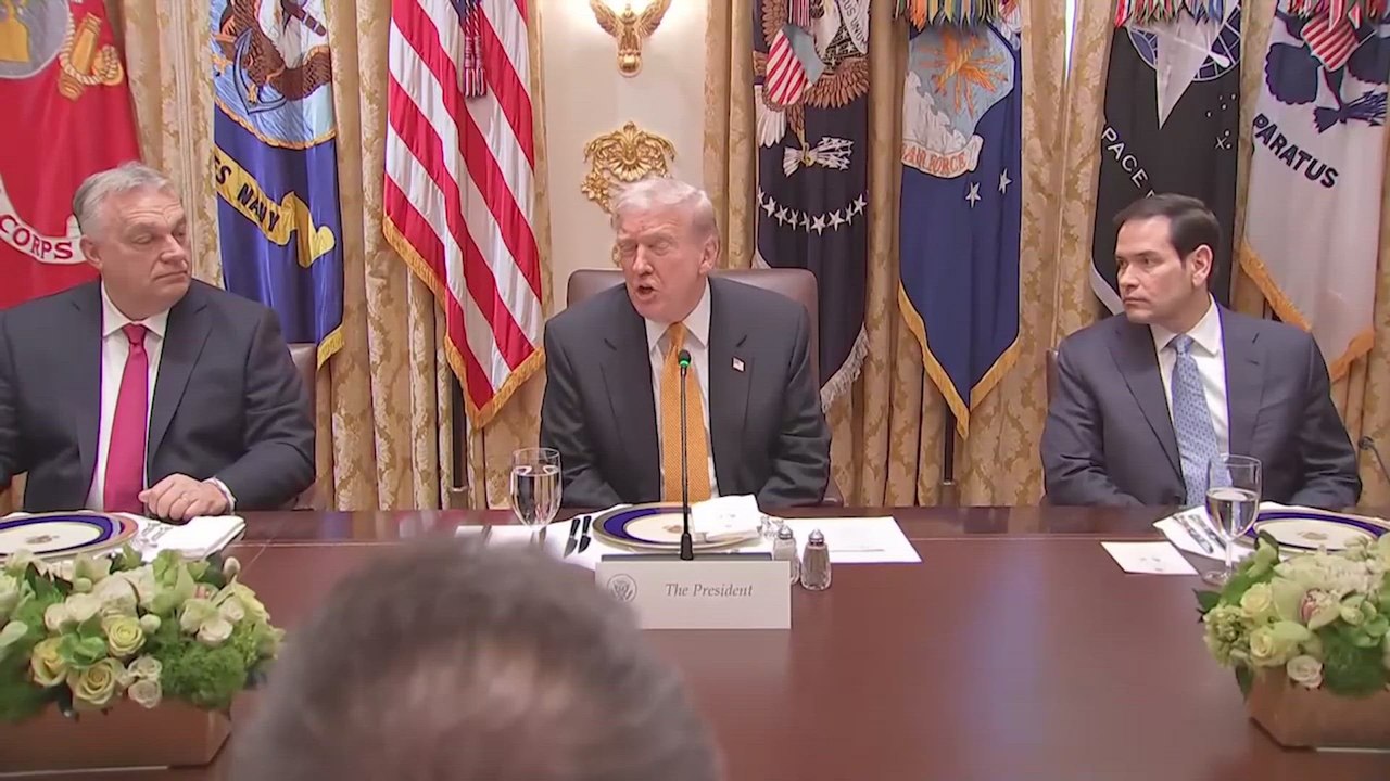 Trump greets Hungary's Orban for talks at the White House