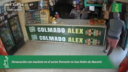 Persecución con machete en el sector Porvenir en San Pedro de Macorís